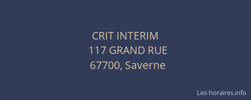 CRIT INTERIM