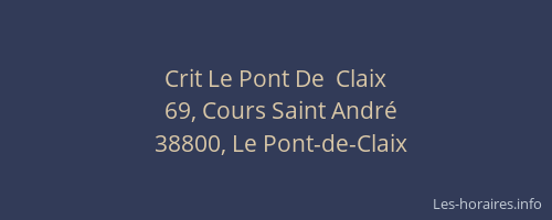 Crit Le Pont De  Claix
