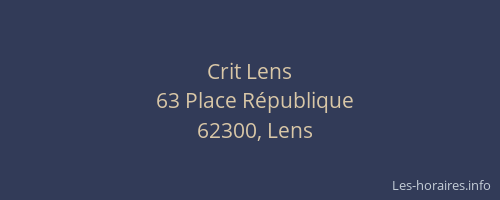 Crit Lens