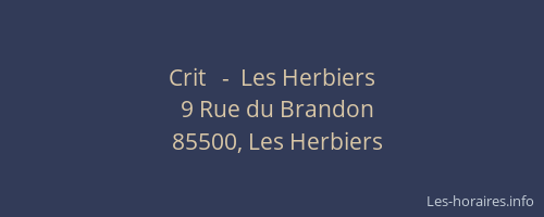 Crit   -  Les Herbiers