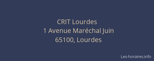 CRIT Lourdes