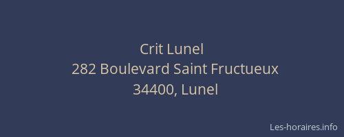 Crit Lunel