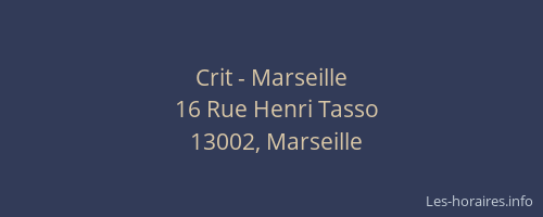 Crit - Marseille