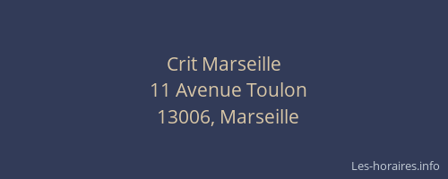 Crit Marseille