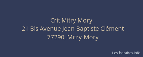 Crit Mitry Mory