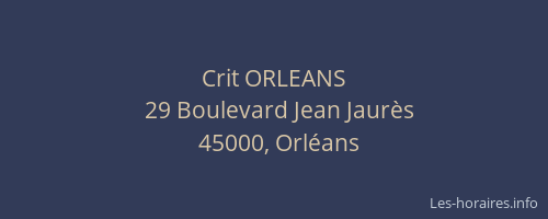 Crit ORLEANS