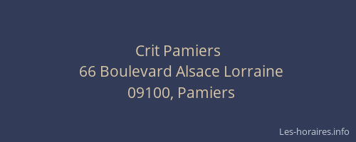 Crit Pamiers