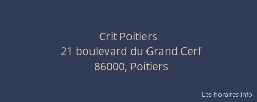 Crit Poitiers