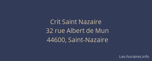 Crit Saint Nazaire