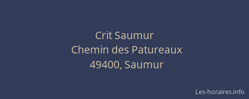 Crit Saumur