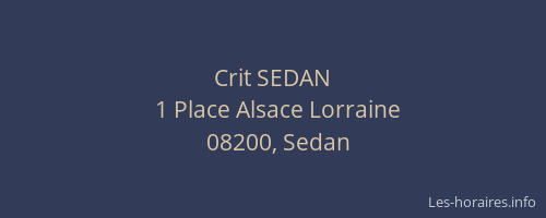 Crit SEDAN