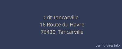 Crit Tancarville