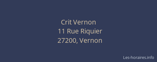 Crit Vernon