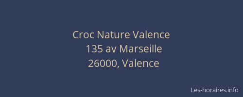 Croc Nature Valence
