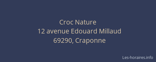Croc Nature