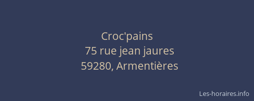 Croc'pains