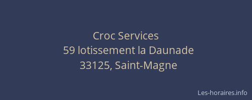 Croc Services
