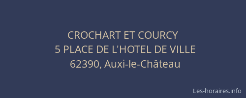CROCHART ET COURCY