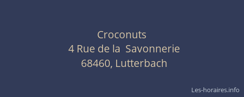 Croconuts