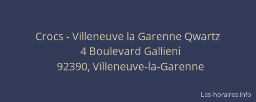 Crocs - Villeneuve la Garenne Qwartz