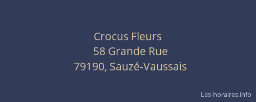 Crocus Fleurs