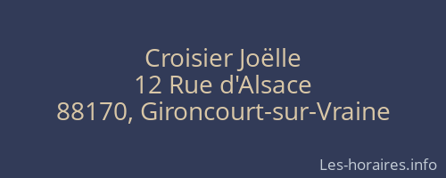 Croisier Joëlle