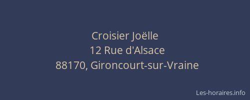 Croisier Jo&euml;lle
