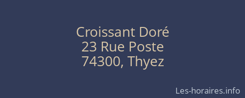 Croissant Doré