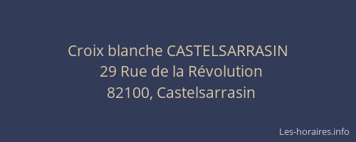 Croix blanche CASTELSARRASIN