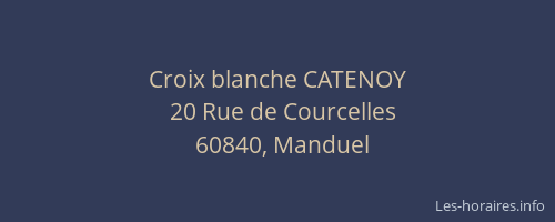 Croix blanche CATENOY
