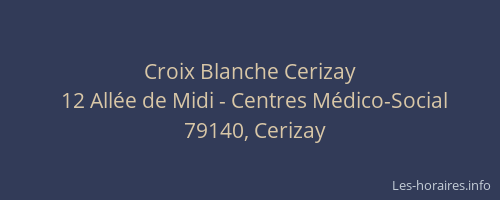 Croix Blanche Cerizay