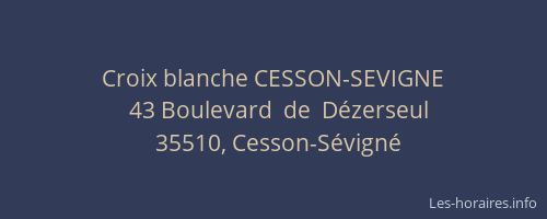 Croix blanche CESSON-SEVIGNE