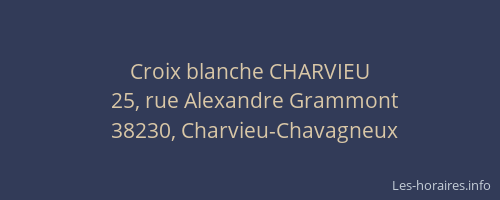 Croix blanche CHARVIEU