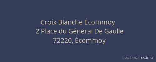 Croix Blanche Écommoy