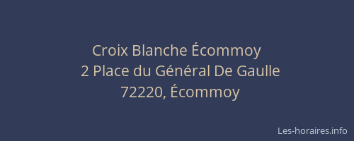 Croix Blanche &Eacute;commoy