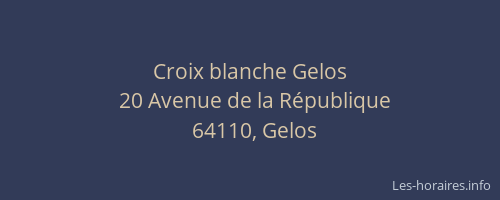 Croix blanche Gelos