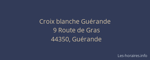 Croix blanche Guérande