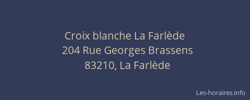 Croix blanche La Farlède
