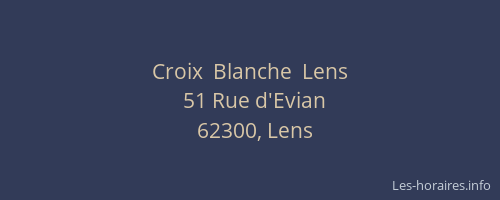 Croix  Blanche  Lens