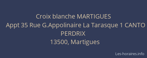 Croix blanche MARTIGUES