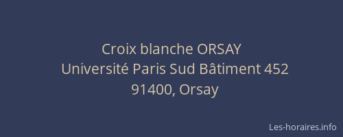 Croix blanche ORSAY