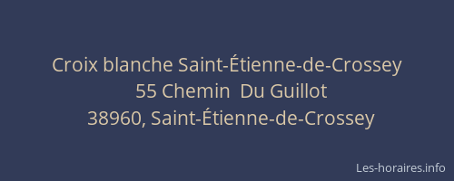 Croix blanche Saint-&Eacute;tienne-de-Crossey