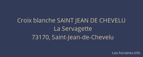 Croix blanche SAINT JEAN DE CHEVELU