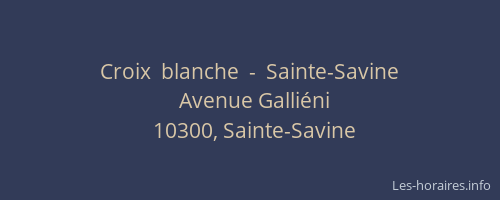 Croix  blanche  -  Sainte-Savine