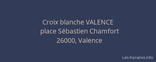 Croix blanche VALENCE