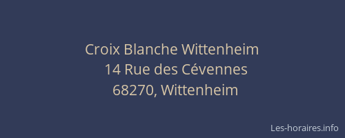 Croix Blanche Wittenheim