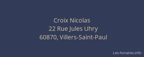 Croix Nicolas