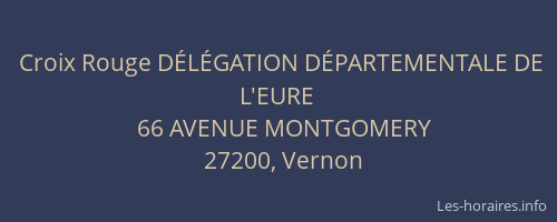 Croix Rouge D&Eacute;L&Eacute;GATION D&Eacute;PARTEMENTALE DE L'EURE