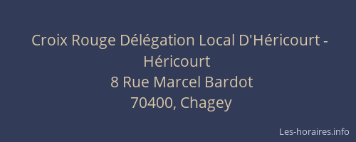 Croix Rouge Délégation Local D'Héricourt - Héricourt