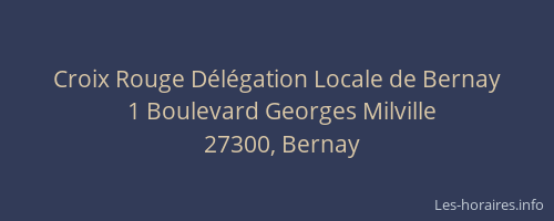 Croix Rouge D&eacute;l&eacute;gation Locale de Bernay